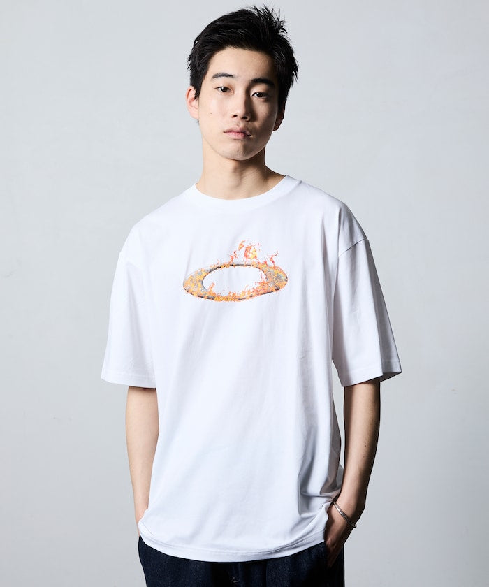 OAKLEY O-TECH COLD CTON TEE ICON 2.0 / 火焰圖騰彈性棉質短袖T恤