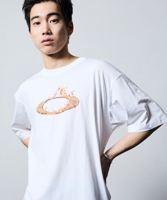 OAKLEY O-TECH COLD CTON TEE ICON 2.0 / 火焰圖騰彈性棉質短袖T恤