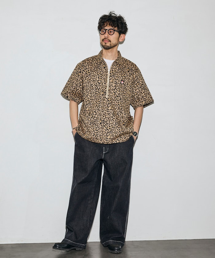 RED KAP × FREAK'S STORE / 半拉鍊工裝短袖 開襟衫