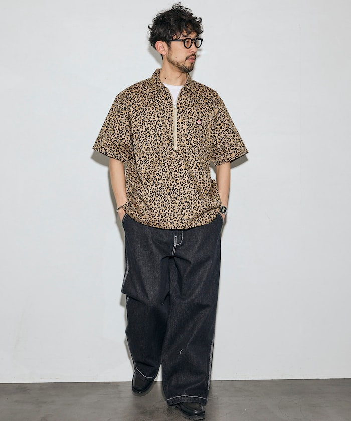 RED KAP × FREAK'S STORE / 半拉鍊工裝短袖 開襟衫
