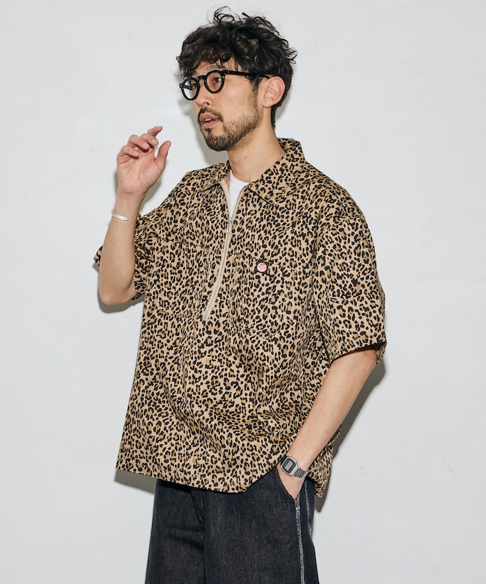 RED KAP × FREAK'S STORE / 半拉鍊工裝短袖 開襟衫