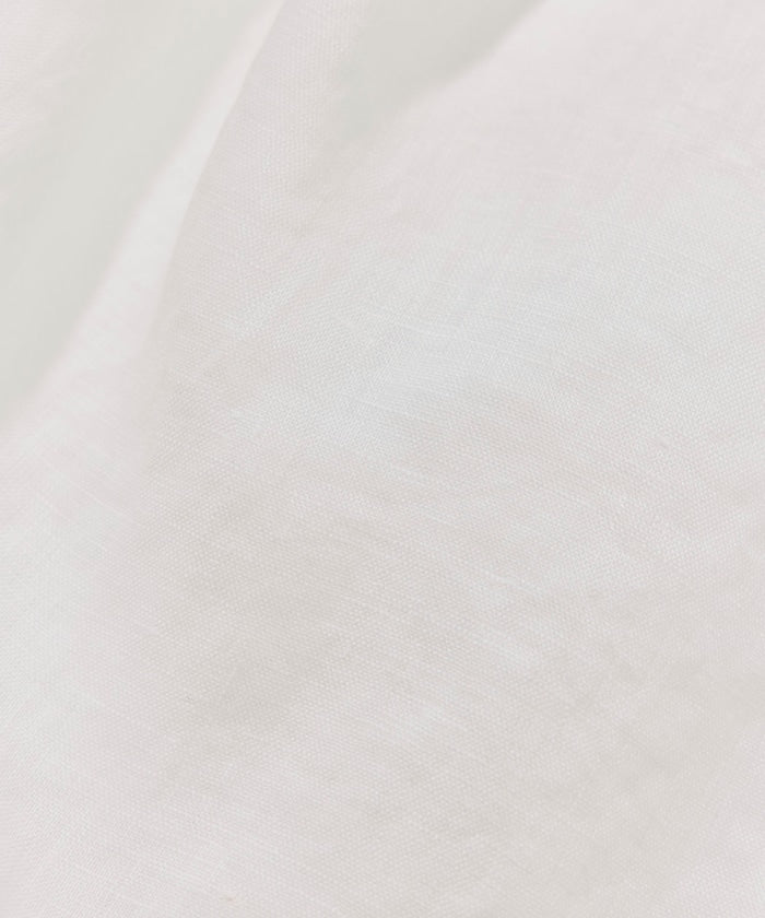 CAHLUMN Linen Open Collar Long Sleeve Shirt / 亞麻開領長袖襯衫