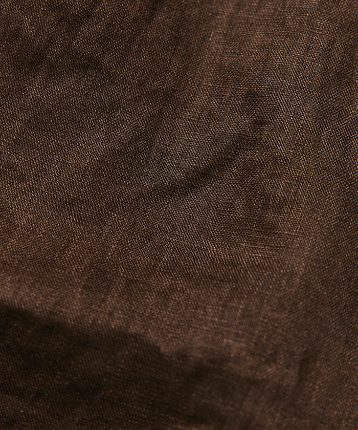 CAHLUMN Linen Open Collar Long Sleeve Shirt / 亞麻開領長袖襯衫