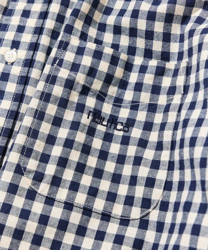 NAUTICA JP / 水洗 格紋 短袖襯衫