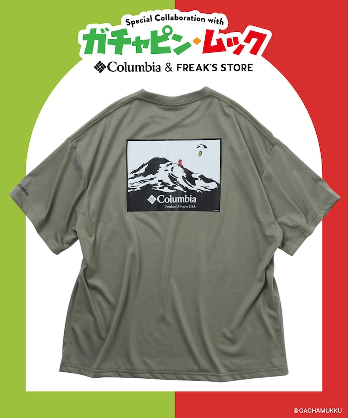 Columbia × FREAK'S STORE x Gachapin Mukku / 三方聯名限定 山系圖像機能快乾 短袖T恤