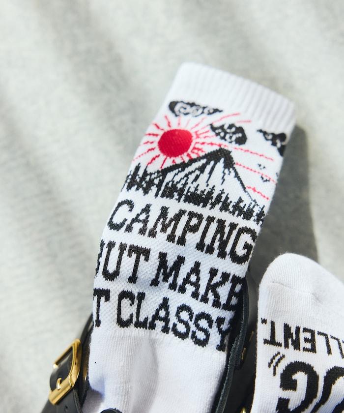 Coleman Socks insect shield / 圖案中筒襪