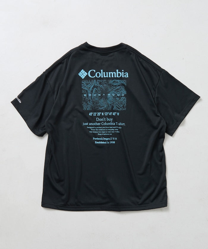 COLUMBIA x FREAK’S STORE / 等高線圖樣後印花短袖T恤