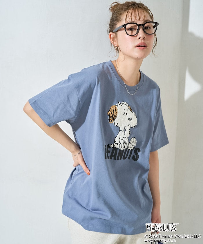 PEANUTS x FREAK’S STORE / PEANUTS 立體刺繡短袖T恤 女版 單尺寸