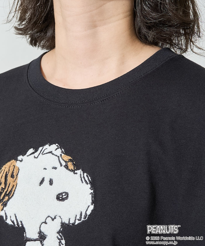 PEANUTS x FREAK’S STORE / PEANUTS 立體刺繡短袖T恤 女版 單尺寸
