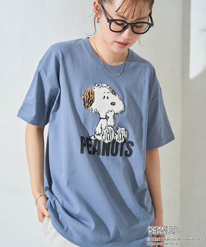 PEANUTS x FREAK’S STORE / PEANUTS 立體刺繡短袖T恤 女版 單尺寸