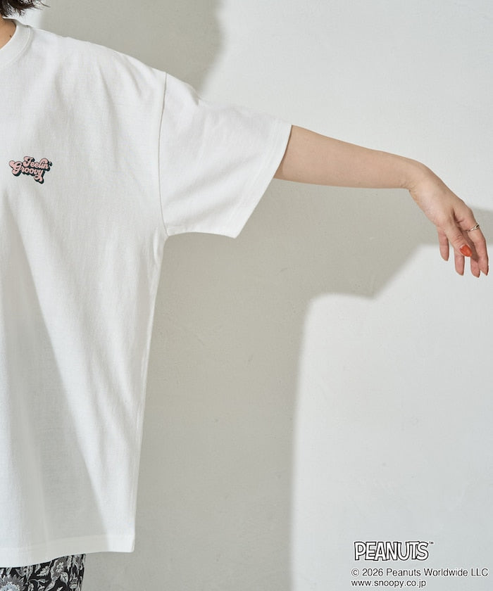 PEANUTS x FREAK’S STORE / SNOOPY 波普印花 短袖T恤 女版 單尺寸