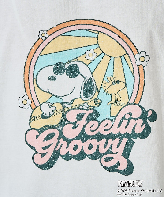 PEANUTS x FREAK’S STORE / SNOOPY 波普印花 短袖T恤 女版 單尺寸
