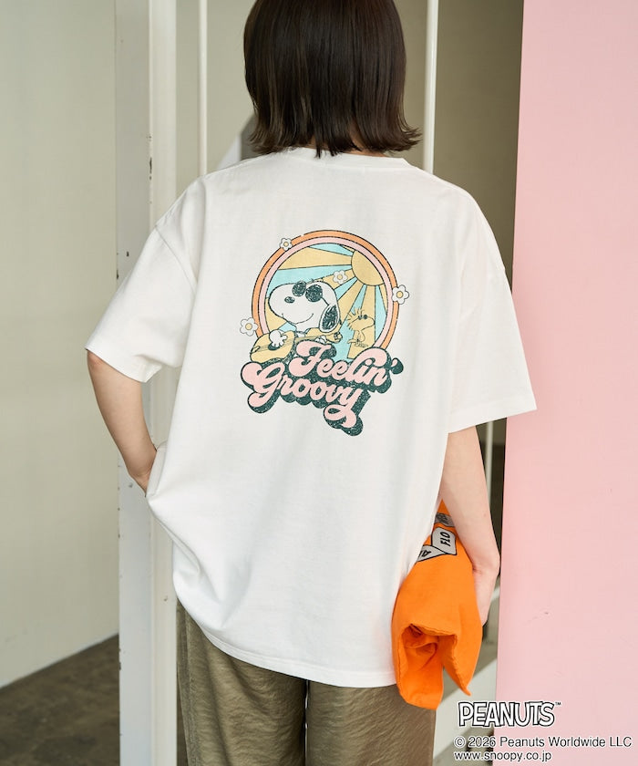 PEANUTS x FREAK’S STORE / SNOOPY 波普印花 短袖T恤 女版 單尺寸