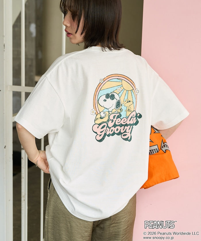 PEANUTS x FREAK’S STORE / SNOOPY 波普印花 短袖T恤 女版 單尺寸