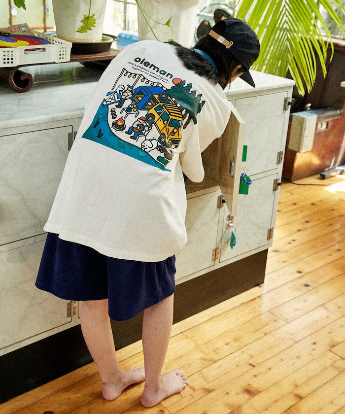 Coleman×matsui×FREAK'S STORE / 三方聯名 Lake Side 短袖T恤