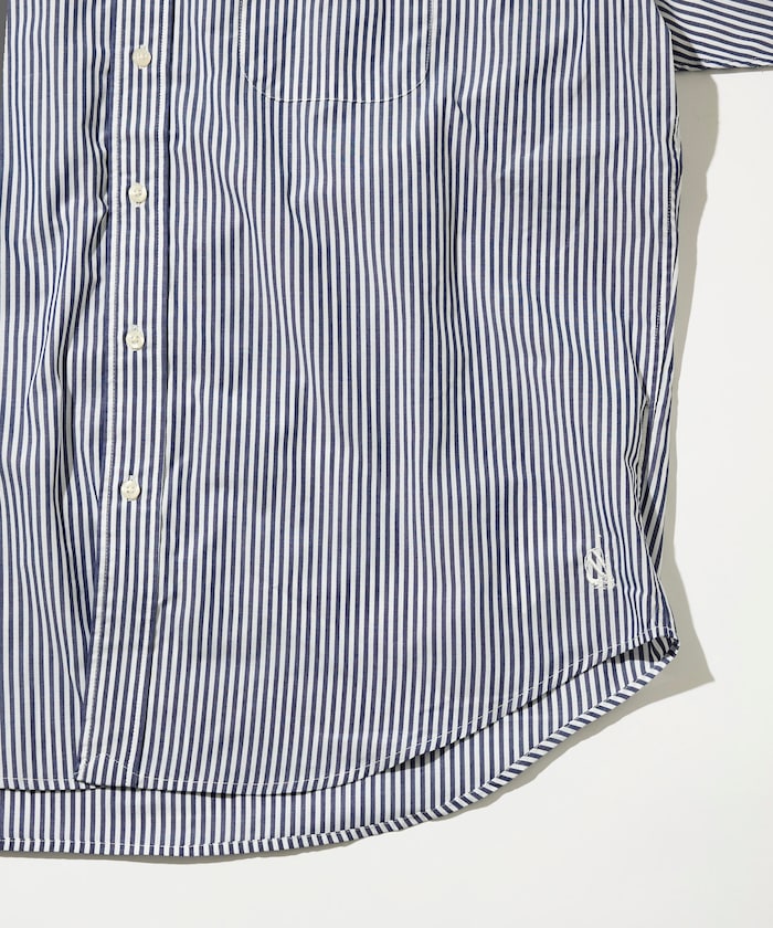 NAUTICA JP / Broad Stripe 條紋短袖襯衫