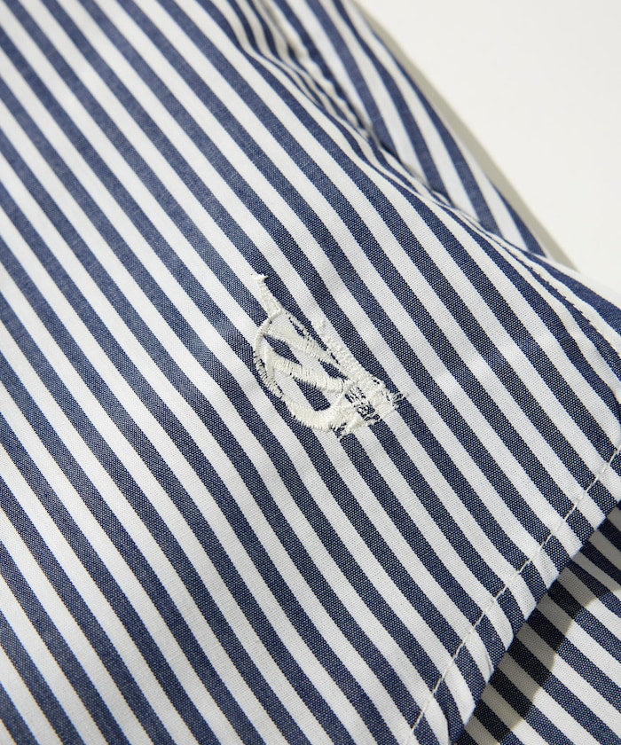 NAUTICA JP / Broad Stripe 條紋短袖襯衫