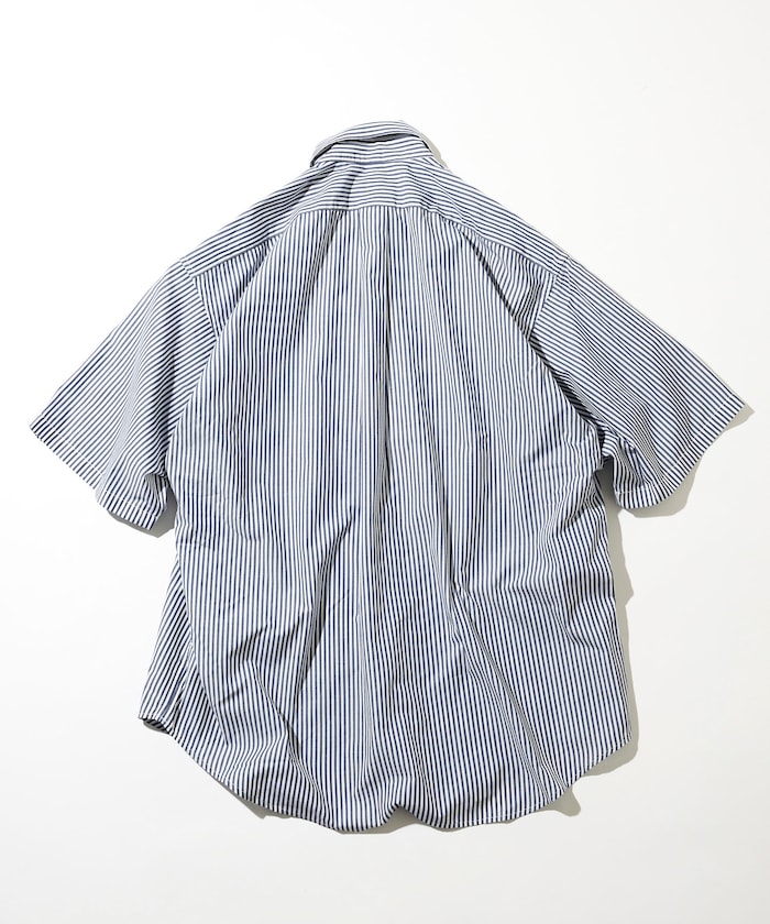 NAUTICA JP / Broad Stripe 條紋短袖襯衫