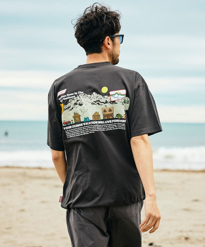 Coleman × FREAK'S STORE / 山系插畫 抽繩短袖T恤