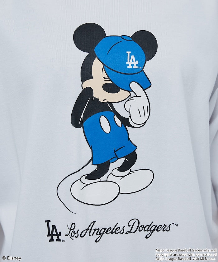 MLB × Mickey Mouse 限定聯名機能印花短袖 T 恤