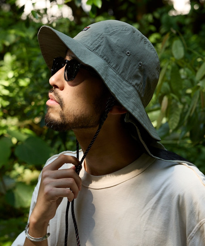 NANGA NYLON TUSSER SUNSHADE HAT / 尼龍塔瑟抗曬遮陽帽