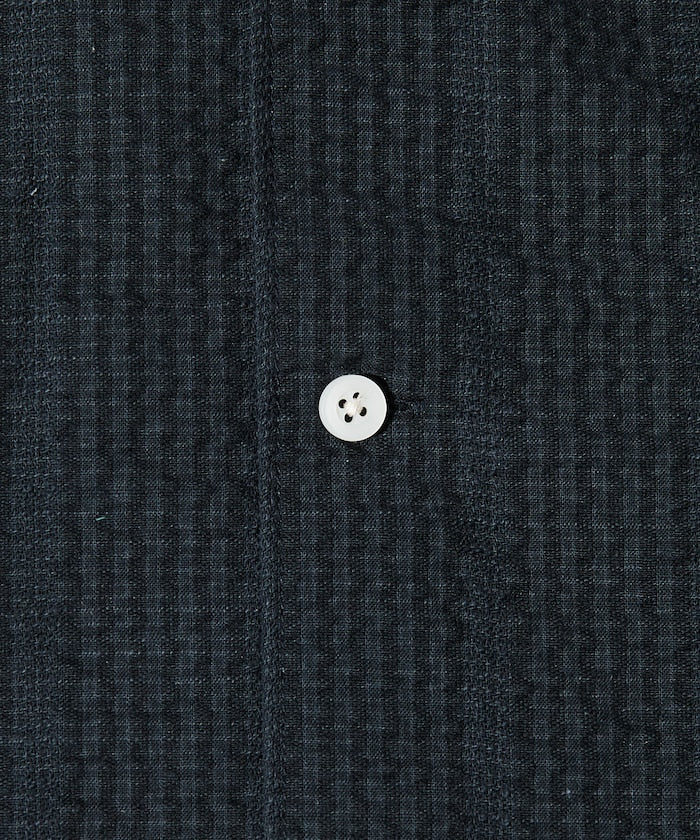 FREAK’S STORE / 涼感 泡泡紗 抽繩短袖襯衫