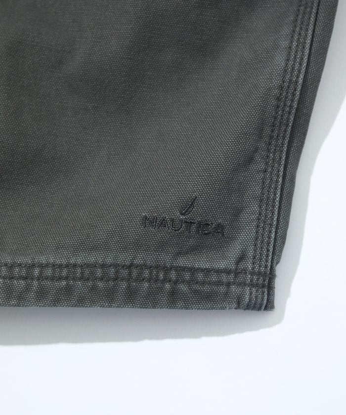 NAUTICA JP / 弧形剪裁 雙膝工裝牛仔短褲