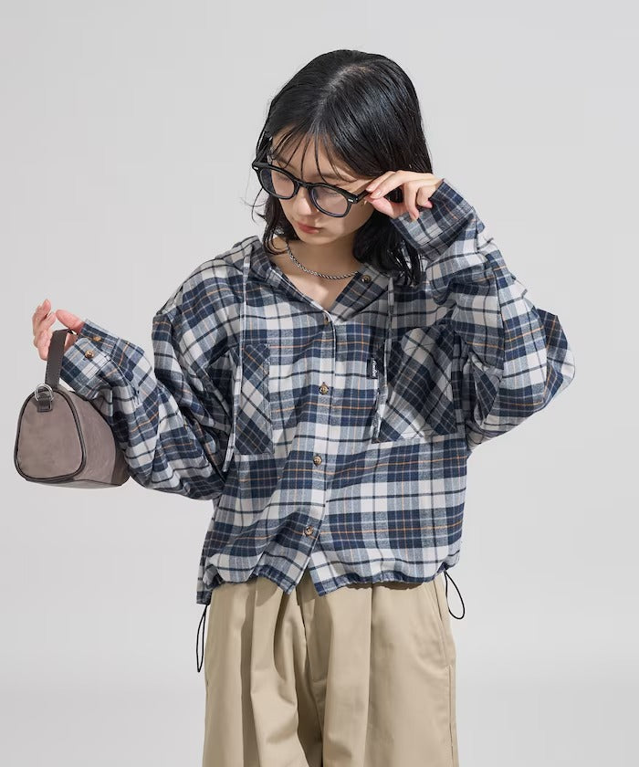 Foxfire × FREAK'S STORE/女裝 連帽格紋法蘭絨襯衫(日本聯名限定)
