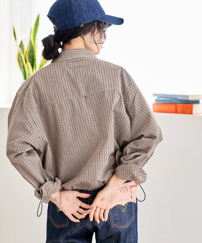 Foxfire × FREAK'S STORE/女裝 格紋口袋長袖襯衫(日本聯名限定)