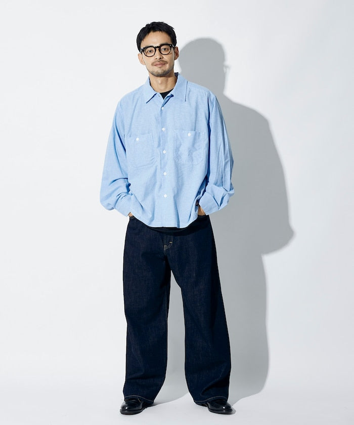 RED KAP × FREAK’S STORE / 別注短版牛津紡長袖工作襯衫