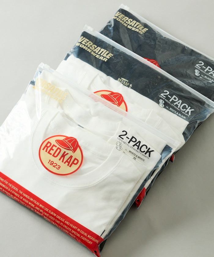 RED KAP × FREAK’S STORE / 別注圓領長袖口袋長袖T恤(兩件組)