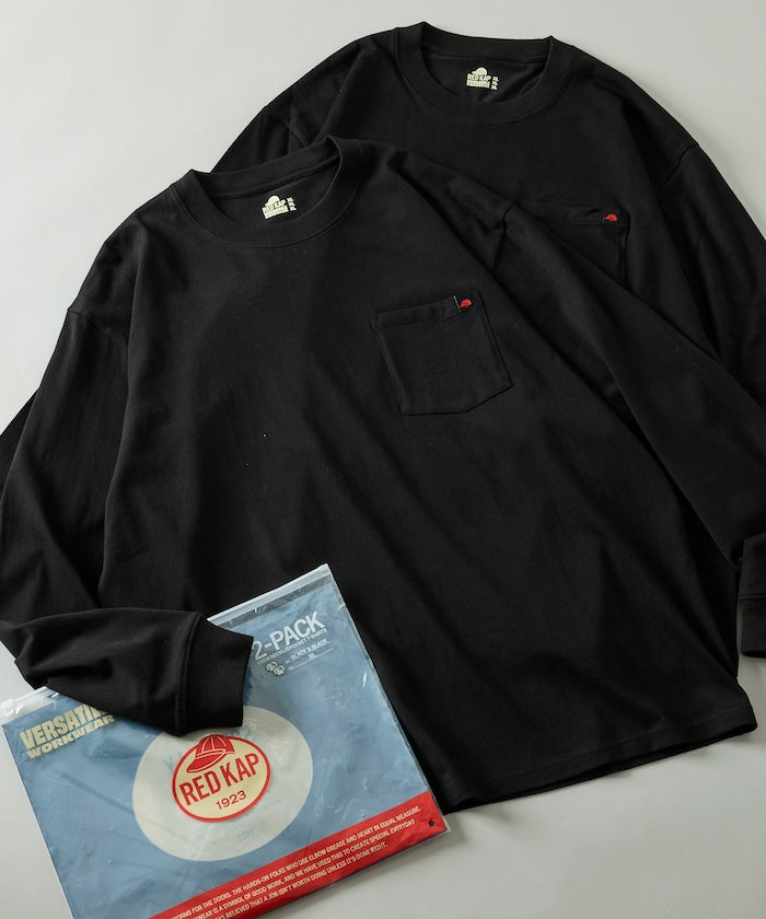 RED KAP × FREAK’S STORE / 別注圓領長袖口袋長袖T恤(兩件組)