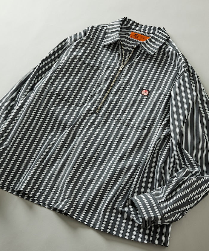 RED KAP × FREAK'S STORE / 別注雙口袋半拉鍊套頭長袖襯衫
