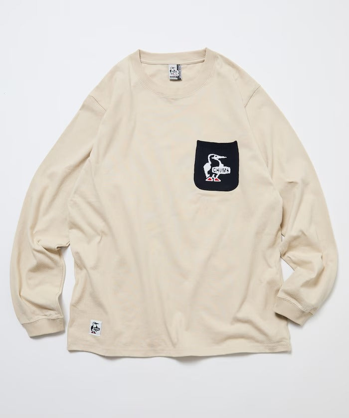 CHUMS × FREAK'S STORE/針織拼接口袋長袖T恤(日本聯名限定)