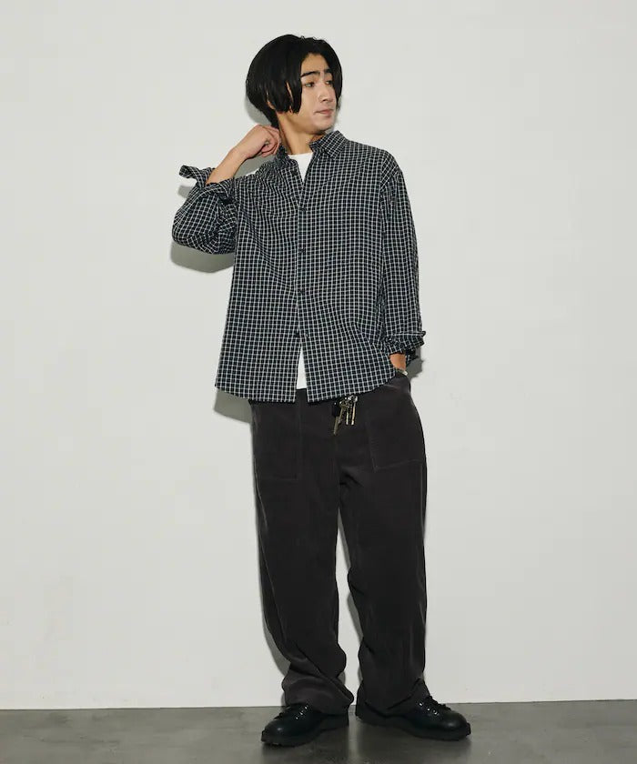HINSON × FREAK'S STORE/寬版直筒燈芯絨工作褲(日本聯名限定)