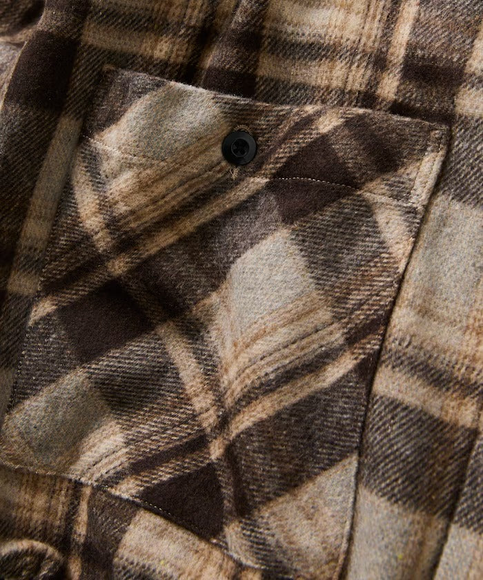 FREAK'S STORE/厚磅法蘭絨格紋連帽襯衫