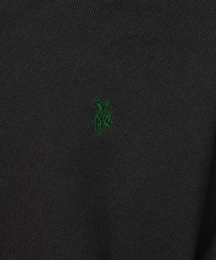 U.S. POLO ASSN. × PUBLUX / 刺繡半拉鍊針織衫(日本聯名限定)