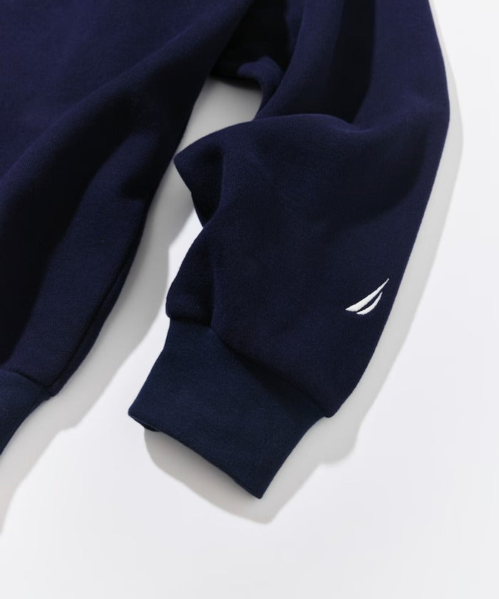 NAUTICA / NYC 印花刺繡圓領厚棉 圓領衫