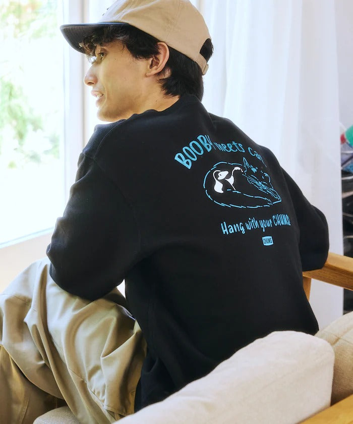 CHUMS × FREAK'S STORE/貓咪大嘴鳥圓領衫(日本聯名限定)