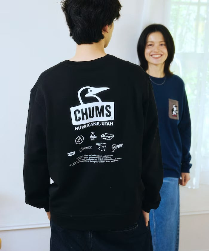 CHUMS × FREAK'S STORE/復古歷史圖騰圓領衫(日本聯名限定)
