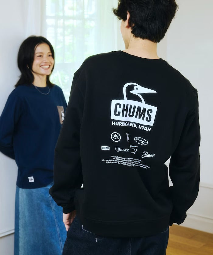 CHUMS × FREAK'S STORE/復古歷史圖騰圓領衫(日本聯名限定)
