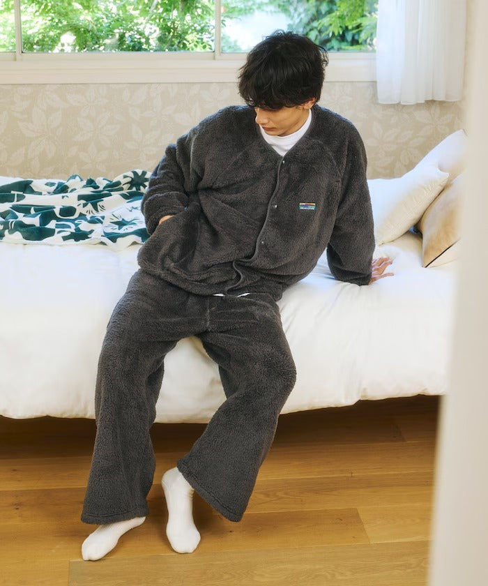 FREAK'S STORE/刷毛開襟外套 兩件式套裝