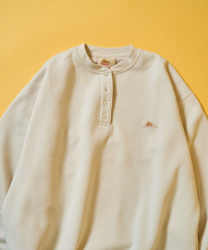 KELTY × FREAK'S STORE/女裝 亨利領 刷毛長袖T恤(日本聯名限定)