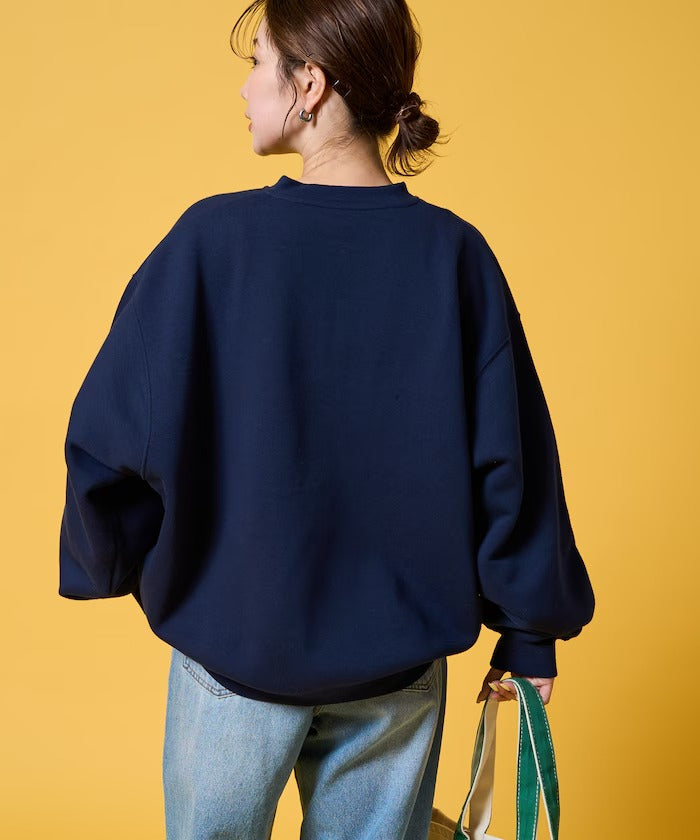 KELTY × FREAK'S STORE/女裝 亨利領 刷毛長袖T恤(日本聯名限定)