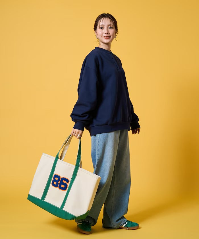 KELTY × FREAK'S STORE/女裝 亨利領 刷毛長袖T恤(日本聯名限定)