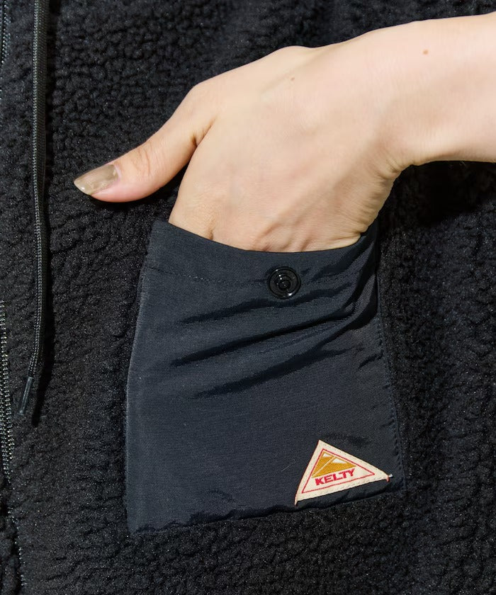 KELTY × FREAK'S STORE / 女裝 刷毛絨 連帽中長大衣外套(日本聯名限定)