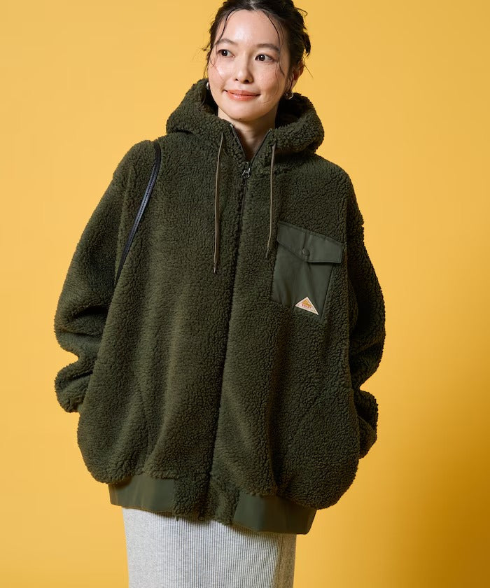KELTY × FREAK'S STORE / 女裝 刷毛絨 連帽中長大衣外套(日本聯名限定)