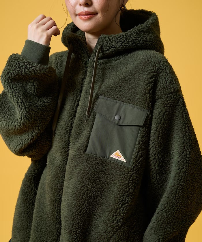 KELTY × FREAK'S STORE / 女裝 刷毛絨 連帽中長大衣外套(日本聯名限定)