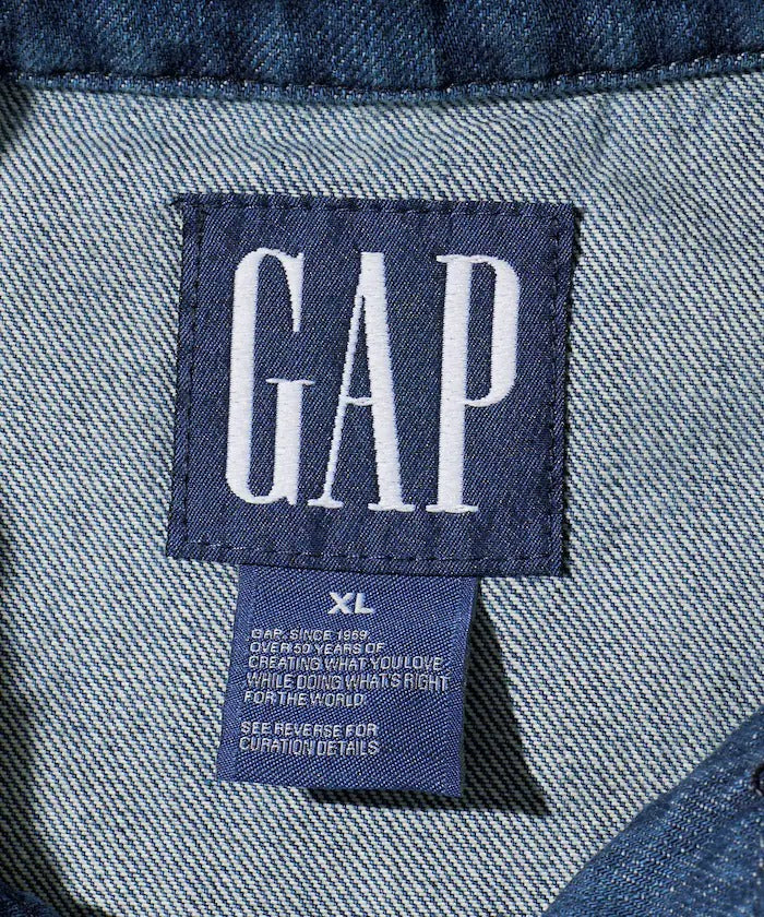GAP × FREAK'S STORE / 丹寧半拉鍊套頭外套(日本聯名限定)
