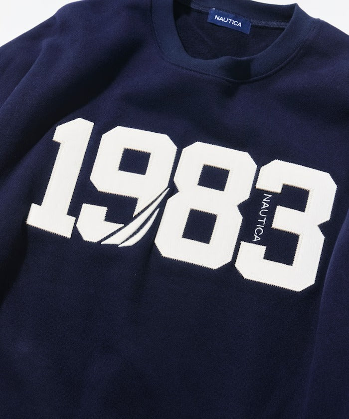 NAUTICA / 寬鬆刺繡貼布LOGO 圓領衫